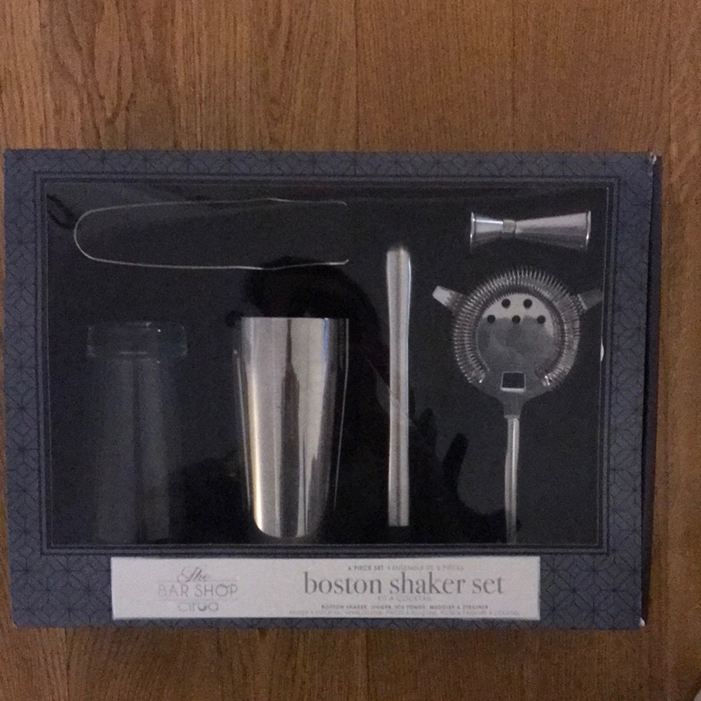 THE BAR SHOP Boston shaker set NWT